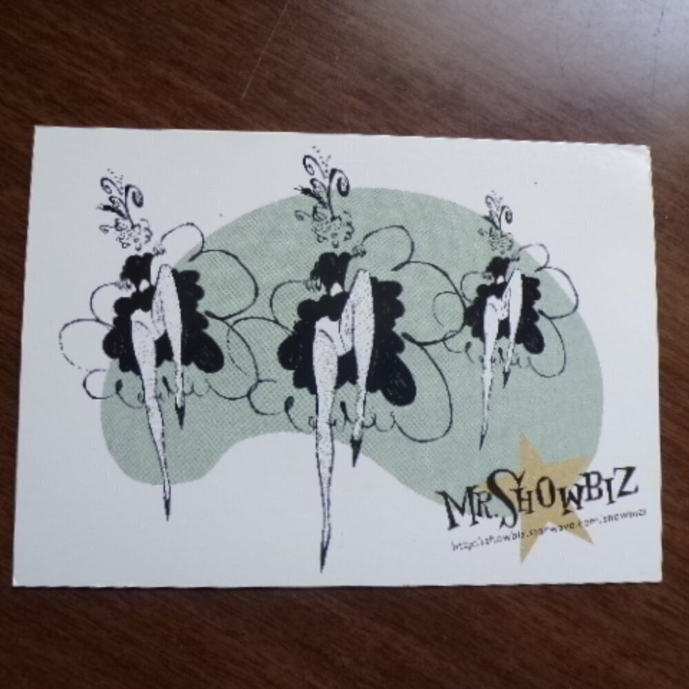 1995 Mr Showbiz Postcard